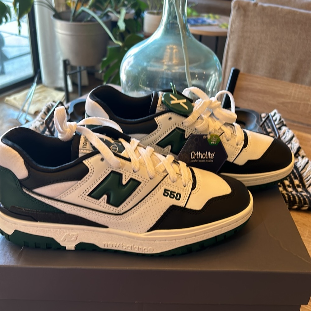 New Balance 550 White Green Black
